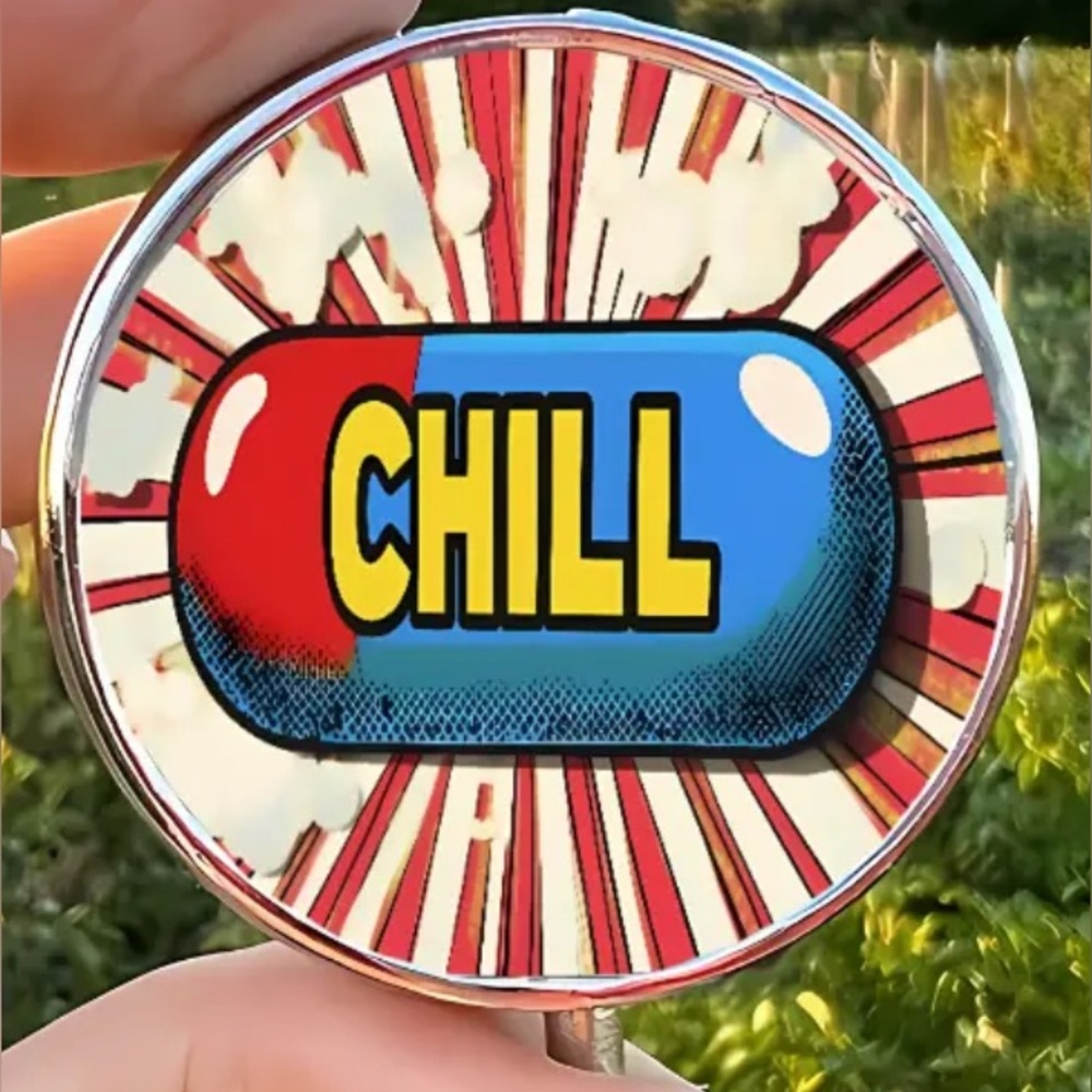 Chill Pill 3-Compartment Travel Pill Container